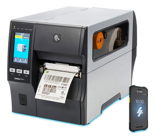 Kit Zebra Coletor Dados Tc21 4100 + Impressora Zt411 (zbr01)