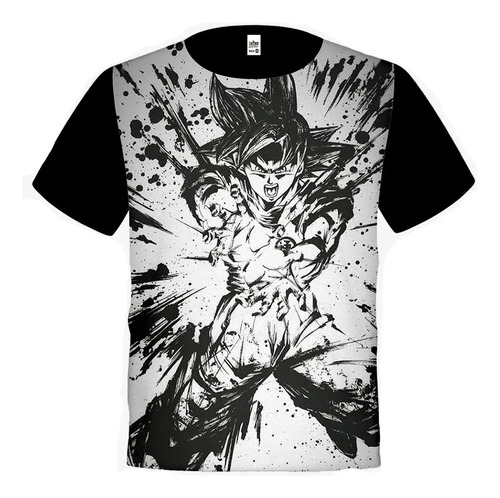 Playera Estampada Anime Goku 1/2 Full Print Pl-1219-09