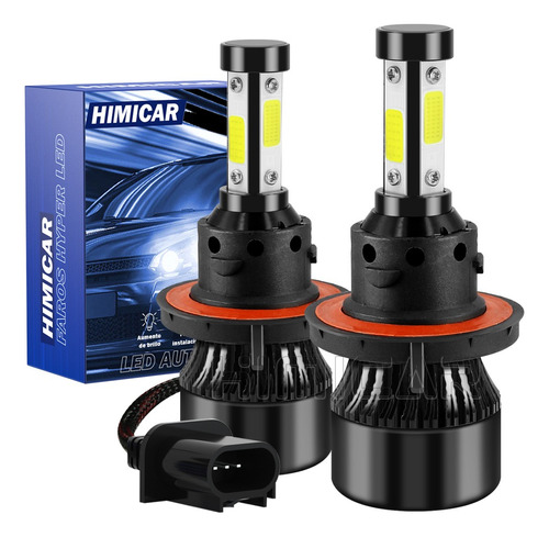 Kit De Focos Led De 4 Lados H4 H13 9007 Para Luz Alta Y Baja