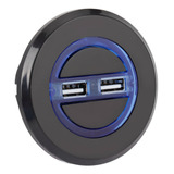 Conector Reclinable Eléctrico Redondo Doble Usb De 5 Pines