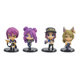 Figuras League Of Legends Kda X4u Ahri Akali Evelynn Kai'sa 