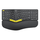 Teclado Ergonómico Inalámbrico, Teclado Dividido Con Repo