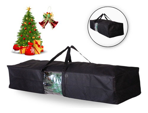 Bag Organizadora Para Guardar Árvore De Natal G (150x40x30) Cor Preto