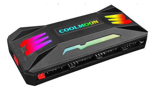 Controlador Coolmoon Rgb 4pin Pwm 5v 3pin Argb Ventilador Re