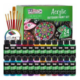 U.s. Art Supply. Juego Profesional De 24 Colores De Pintura