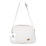 Bolso Dama Carteras Mujer Manos Libres Karla Chacon Color Blanco