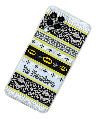 Funda Para Galaxy Batman Ugly Sweater Navidad Con Tu Nombre