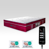 Cama Box Viúva Colchão Magnético Com Massageador 1,20x1,88m