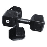 Mancuerna Pesa 5 Kg Gym Pvc Relleno Negro Premium | 1 Unidad