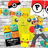Kit Imprimible Pokemon Pikachu Decoracion Candy Bar W10