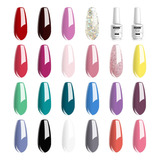 Vishine 24 Esmaltes De Uñas De Gel Semipermanentes Con Led U