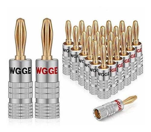 Conector De Audio Wgge Wg009 Banana Plugs, 12 Pares