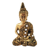 Buda Híndu Pq. Estátua Tailandês Sidarta Enfeite Em Resina