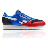 Tenis Reebok Leather So Blue/black/white