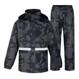 Impermeable Para Motociclista Lluvia Camuflaje Hombre Y Dama