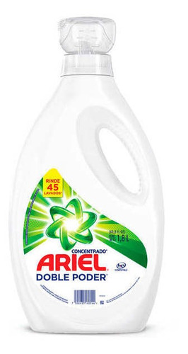 Ariel Power Liquid Detergente Líquido Concentrado 1,8 L