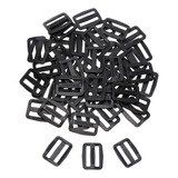 50pcs Deslizadores De Triglides De Plástico Negro Gran...