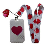 Porta Carnet, Credencial Día De San Valentín Inspirado Amor 