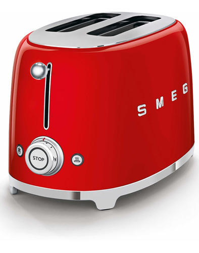 Tostadora Smeg 50 S Retro Style 2r Roja Tsf01rdar