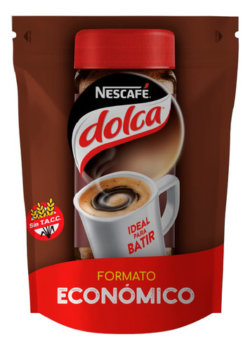 Café Instantáneo Fácil De Batir Nescafé Dolca Sin Tacc Doypack 170 g