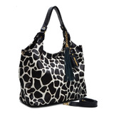 Lançamento Bolsa Luxo Em Couro Legitimo Animal Print Girafa