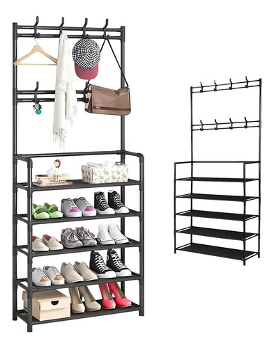 Multifunción Rack Organizador De Ropa Y Zapatero Perchero | MercadoLibre