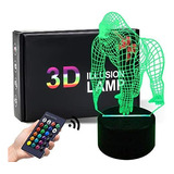 Lámpara 3d Gorilla Lámpara 3d Con Ilusión Óptica 3d Con 7 Co