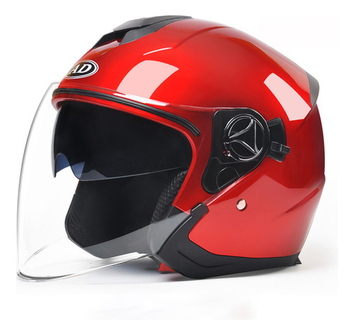 Casco De Moto, Medio Casco, Unisex, De Seguridad Con Lente