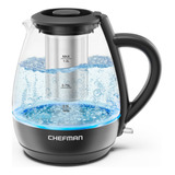 Chefman Hervidor Eléctrico Con Infusor De Té, 1 Litro,  W.