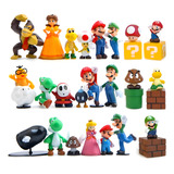Super Mario Bross, Luigi, Mario, Juguetes Niños 23piezas  