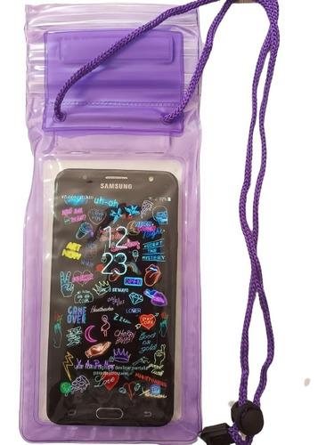 Forro Bolsa Estuche Sumergible Impermeable Celular Universal