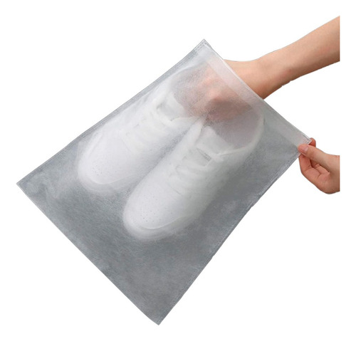 Bolsa Para Zapatos Viaje Blanco Transparentes Portatil 30pza