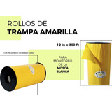 Rollo Trampa Amarilla Mosca Blanca 30 Cm X 100 Metros.