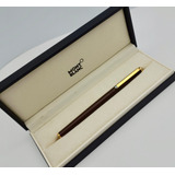 Pluma Montblanc Fuente Vintage 14k Cafe Original