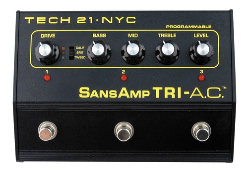 Pedal Pre Amp Sansamp Tri-ac Tech 21nyc. Distorsion Usa