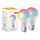 Pack 2 Orwe Ampolleta Inteligente Led H1 Wifi Homekit Alexa