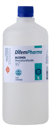 Alcohol Desnaturalizado 95% Difem 1 Litro 