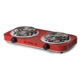 Fogareiro Cooktop Elétrico De Mesa 2 Bocas Xfire 2000 Watts Cor Vermelho 220v