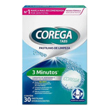 Corega Tabs 4 Em 1 Limpador De Dentaduras C/30  Envio 24h