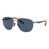 Óculos De Sol Ray-ban Scuderia Ferrari Grafite 0rb3659m F037