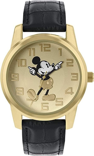 Mickey Mouse Reloj Analógico Para Mujer Clásico De Cuarzo Co