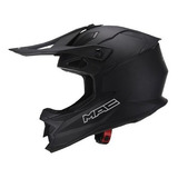 Casco Moto Mx Mac Virtus Solid Negro Mate - En Teo Motos