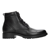 Bota Casual Levis Negra Ajuste Con Cordones Para Hombre