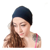 02 Faixa De Cabelo Preta Headband Esporte Ciclismo Academia