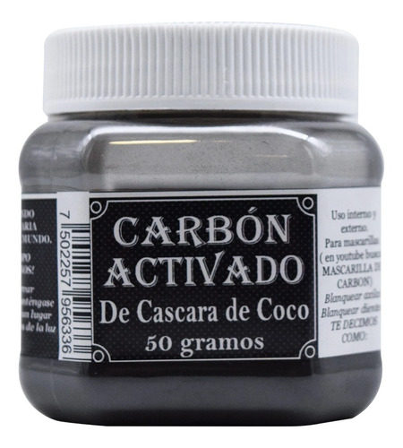 Carbon Activado De Coco 50 G-la Herbonaturista
