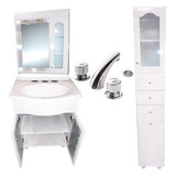 Set Baño Vanitory 60 Peinador B Griferia Fv Arizona V Tolva