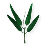 200 Folhas De Bambu Mosso Artificial Árvores Toque Real