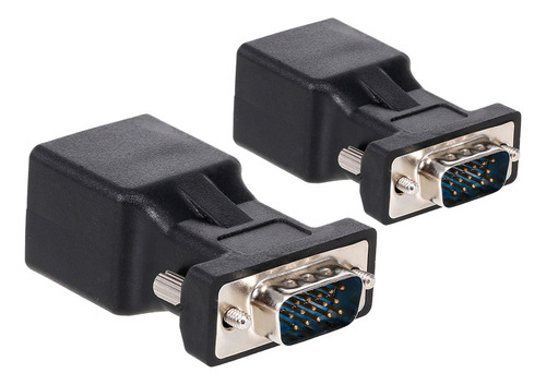 2 Adaptadores Para Vga A Rj45, Macho, Vga A Rj45 Ethernet L