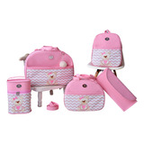 Kit Bolsa De Maternidade Ursinha Chevron