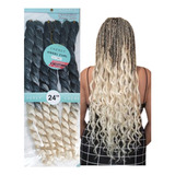 Cabelo Refinado Pontas Onduladas Para French Curls Braids 